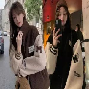 [SBD] 윈드브레이커 여성 뽀글이 양털 야구점퍼 하이넥 집업