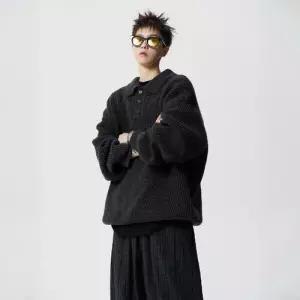 남친 니트 가을 빈티지 커플 터틀넥 스웨터 칼라넥 OP3