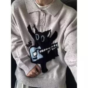 남자 니트 울 가을 커플 칼라넥 터틀넥 OP3