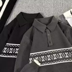 남친 니트 가을 빈티지 커플 터틀넥 스웨터 칼라넥 OP3