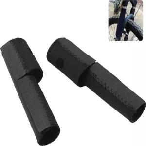 Fyazgop 1쌍 산악 자전거 앞 포크 보호 패드 체인스테이 충격 흡수 슬리브 교체 프레임 랩 커버 가드