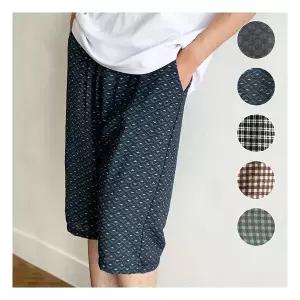 코튼원 쿨 인견 남성 잠옷 파자마 반바지 7부 한국산 택일