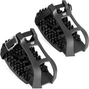 사이클링딜 바이크 토 클립 케이지 전용 - 펠로톤 페달 어댑터와 호환 룩 델타 듀얼 기능 변환 운동화와