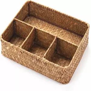 양키홈 티백/설탕 패킷 홀더 커피 스테이션 조미료 정리함 씨그래스 보관 바구니 서랍/선반/카운터탑용