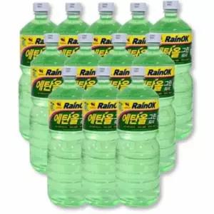 [CAR] 와이퍼워셔액 12개 에탄올 차량유리세정제 워셔액 1800ml X