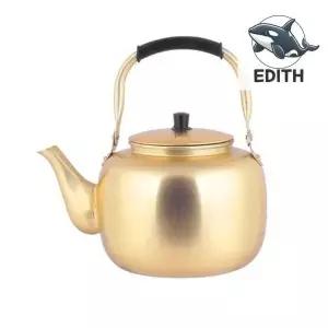 [하프클럽/브이와이]모던 디자인 양은 양은주전자 주전자 황금색 6L