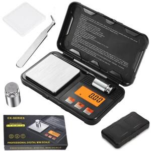 포켓 스케일 50g-0.001g 정밀 디지털 전자 금 보석 캐럿 다이아몬드 저울 미니 Mg