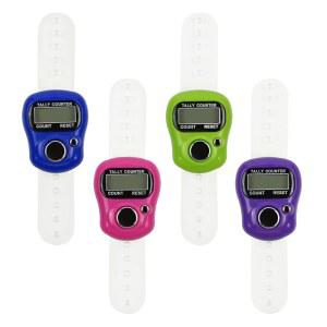 LKbeuuuu 4 PCS 전자 핑거 카운터, 5자리 숫자 및 LCD 디지털 디스플레이, 리셋 가능한 핸드 집계, 골프 계산, 상품 랩, 뜨개질