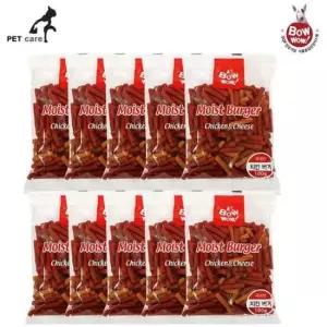 [반려] 모이스트 바우와우 치킨 치즈 버거 100gx10개