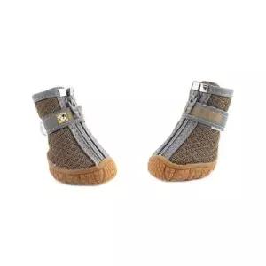 [반려] 신발 메쉬 1세트 반려견 강아지 점핑 브라운 슈즈