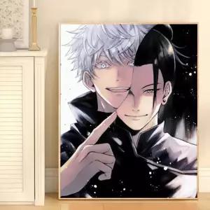 주술회전 보석십자수 어린이 수공예 집콕 장식 공예 큐빅 선물 캔버스 고죠 사토루