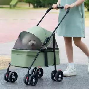 [반려] 분리형개유모차 반려동물 유모차 반려견 4컬러 웨건 저상형