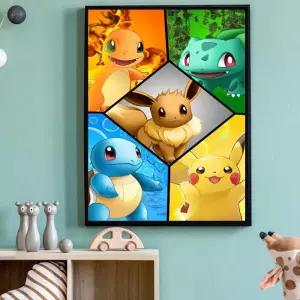 포켓몬 보석십자수 비즈 제작 캐릭터 만들기 집콕 캔버스 선물 큐빅 공예