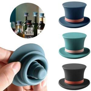 실리콘 와인 올리브 오일 병 마개 브래킷 뚜껑