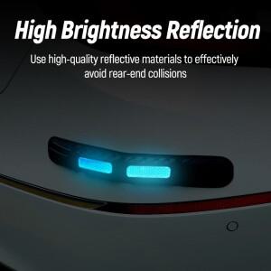 2pcs 자동차 조정 가능한 바디 안티 스크래치 보호 스티커 범퍼 코너 충돌 방지 장식 스트립 블랙 액세서리