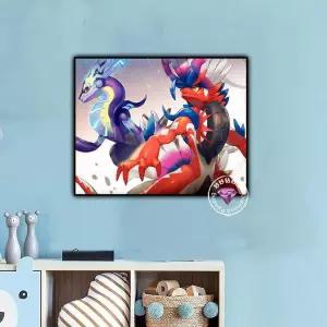 포켓몬 보석십자수 선물 제작 DIY 어린이 캐릭터 큐빅 만들기 캔버스 공예 보코몬 신비주