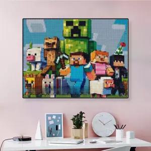 마인크래프트 보석십자수 수공예 DIY 캐릭터 캔버스 집콕 장식 어린이 비즈 보석