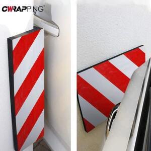 자동차 거품 스티커 경고 표지판 범퍼 빨간색 흰색 주차 차고 문 보호 스크래치 장식 액세서리