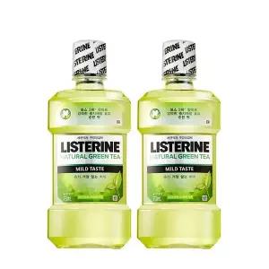 리스테린 750ml x 2개 내추럴 그린티(마일드) 대용량