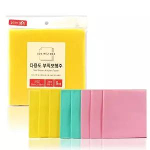 [콩심팥심]명진 부직포 다용도 행주 8매입