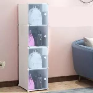 (색상1 4칸B(1열4층))보관함 가방 핸드백 정리함 수납장 조립식 1열4칸_24821893