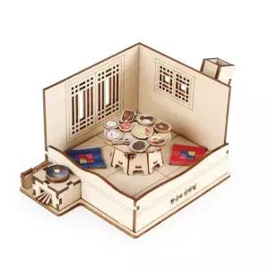 DIY 나무 모형 조립 키트 한국의 상차림 YM875