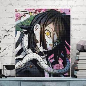 귀멸의 칼날 보석십자수 비즈 캔버스 집콕 만들기 공예 수공예 큐빅 DIY 제작