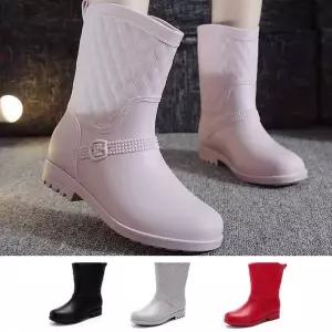 여자 여름 캠핑 준비 패션 신발 레인 부츠 캐주얼화 여자장마철신발