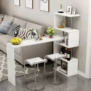 홈바 테이블 아일랜드 수납장 주방 작업대 식탁 렌지대 심플 ㄱ자 선반