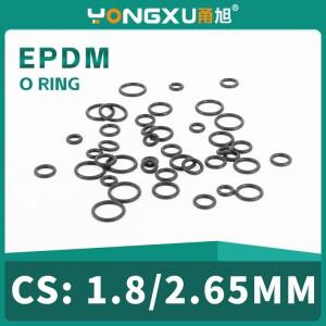 EPDM 고무 틱니 1.82.65mm ID1.8-30mm O-링 씰 산업용 부품 액세서리 용 방수 내마모성 재고 있음