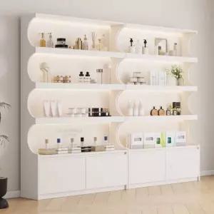 미용실 진열대 화장품 디스플레이 선반 향수 아크릴 메이크업 수납함