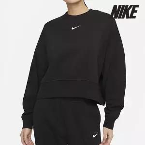 [하프클럽/나이키]나이키 여성용 긴팔티 /e9- DJ7666-010 / 우먼스 컬렉션 에센셜 오버사이즈 플리스