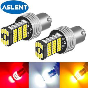 2pcs P21W LED 1156 Ba15s BAU15S BAY15D 7440 방향 지시등 정지 주차 DRL 주간 주행 등 12V