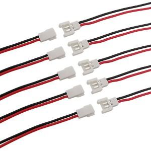 5Pair MX2.0 피치 2.0mm 2 핀 암수 케이블 커넥터 플러그 잭 도킹 터미널 연결 15CM 26AWG 전자 와이어