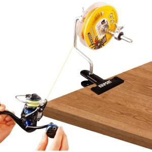 클램프 보호 다기능 스풀링 스테이션 시스템이 장착된 낚싯줄 와인더 스풀러 - 남성용 낚시 액세서리 선물