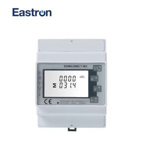 SDM630MCT-MV, 0.333V CT 연결, 220V, 다기능 미터, 3 상 DIN 레일 에너지 전력 분석기
