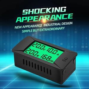 PZEM-025 DigitalVoltage 전류 전력계 전압 검출기 테스터 모니터 DC0-300V 50A 100A LCD 에너지 미터