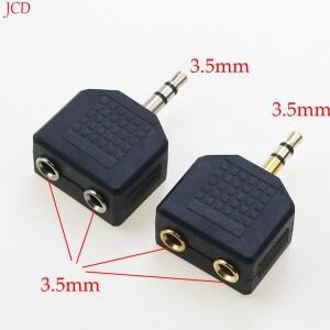 1조각 3.5mm 스테레오 헤드폰 잭 분배기 어댑터 플러그 2 소켓 Y 드롭 전송
