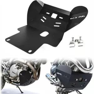 스즈키 DR650S DR650SE 1998-2024와 호환되는 블랙 프론트 스키드 플레이트 엔진 머드 가드 커버
