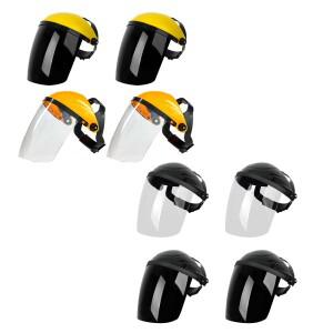 김서림 방지 풀 페이스 실드 헤드기어, 넓은 바이저, 범용 그라인딩 용접 헬멧, 전문 재사용 가능 커버