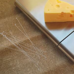 10개입 스테인리스 치즈 커터 와이어 교체용 햄 버터 슬라이서 주방 도구