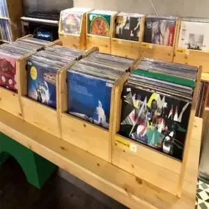 음반 턴테이블 LP 보관함 레코드 수납장 원목선반 빈티지 디스플레이