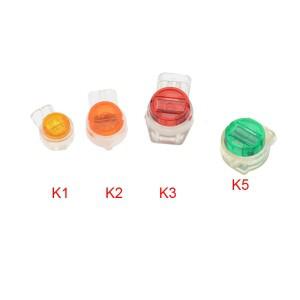 50PCS 커넥터 압착 연결 단자 K1 K2 K3 K5 방수 배선 이더넷 케이블 전화 코드