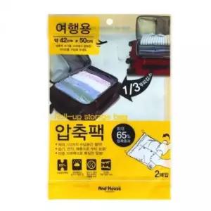 [JED] 의류 여행용 2매 포장비닐 압축팩 진공 42x50