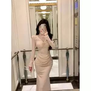 원피스 치마 여사친 봄 레이스 레이어드 슬림핏 머메이드 SPO마켓1