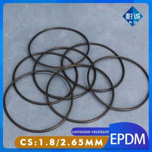 EPDM 씰링 링 O-링 ID1.8-300mm CS1.82.65mm 산 및 알칼리 저항성 방수 검정색 재고 있음