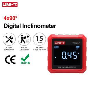 UNI-T 경사계 LM320C 각도계 자기 디지털 레벨 게이지 4X90 ° 각도기 고니오미터 전자