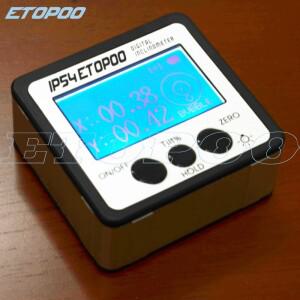 이중 축 전자 각도기 디지털 경사계 레벨 박스, 마그네틱 측정 도구, 각도계