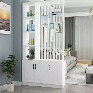 아파트 파티션 현관 간살 중문 가벽 거실 조립식 인테리어 가림막 원목선반