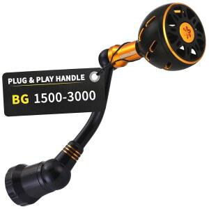 다이와 BG 1500-8000 스피닝 릴 교체 핸들에 호환되는 마블루어 파워 핸들(잠금형 BG-H 제외)